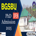 BGSBU Begins PhD Admission for Academic Session 2025; Apply before December 17